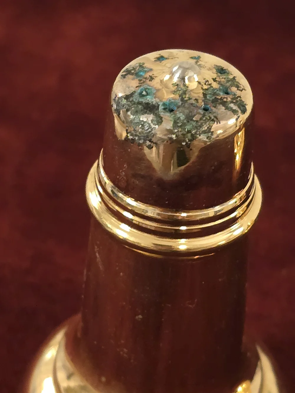 Vintage International Silver Co Gold Tone Salt & Pepper Shakers Set 4